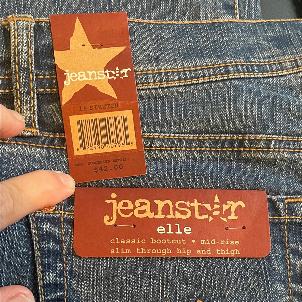 NWT jean star Women's Classic Blue Flare Jeans - Picture 5 of 11